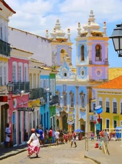 Casario colorido do Pelourinho, em Salvador