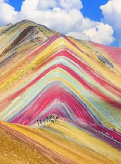 Montanha Colorida de Vinicunca, no Peru